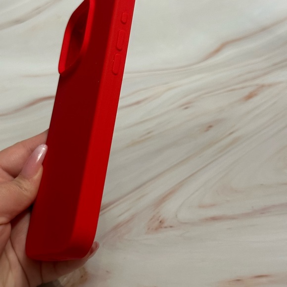 Solid Red iPhone 15 Pro Max Case - Picture 4 of 5